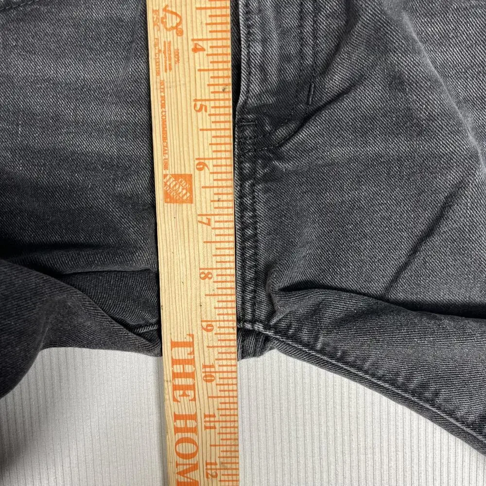 Old Navy Jeans Girls 8 Gray High Rise Baggy Wide Leg Built-In Tough Denim